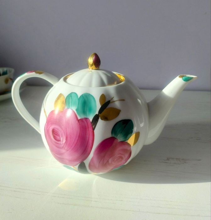 Чайник Цукорниця Дульово Дулево Агашка ручний розпис рідкісні