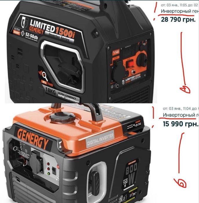 Генератор Genergy Creta Sol 7,5 кВт Пр-во Испания, в нал в Украине