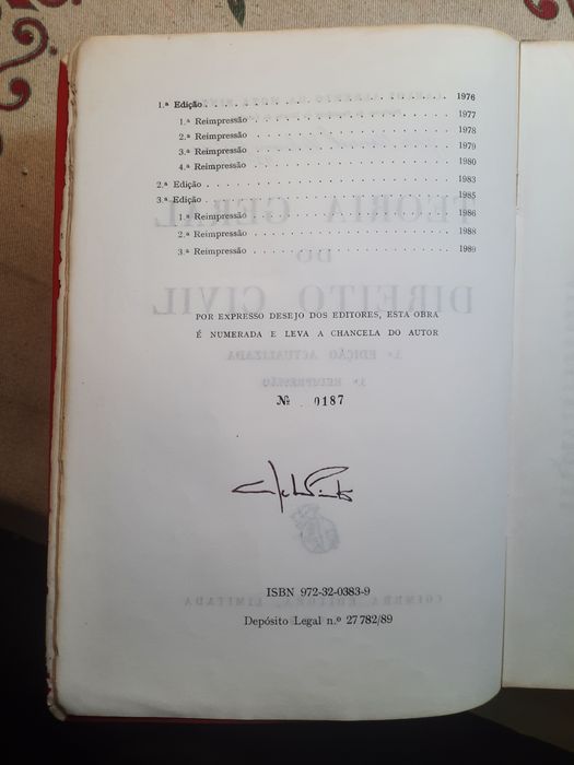 Teoria geral do direito civil do professor Mota Pinto