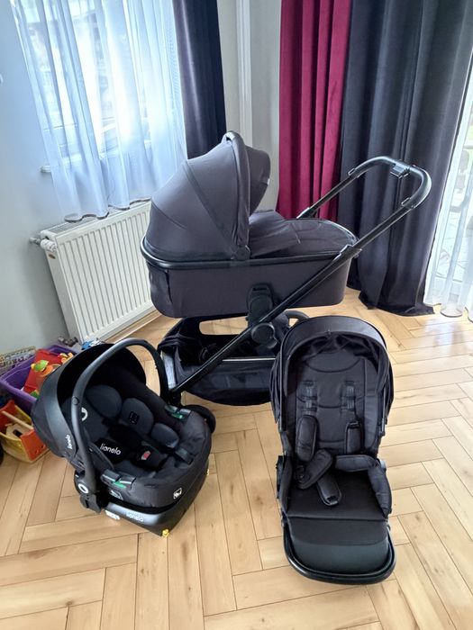 WÓZEK Lionelo layla 3w1 + BAZA ISOFIX