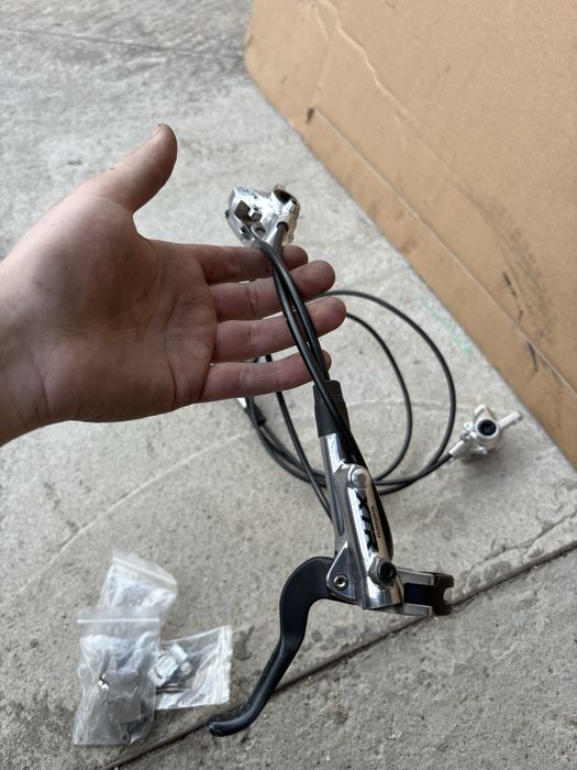 Komplet Hamulce Shimano XTR M985 przód tył po serwisie 3 pary klocków
