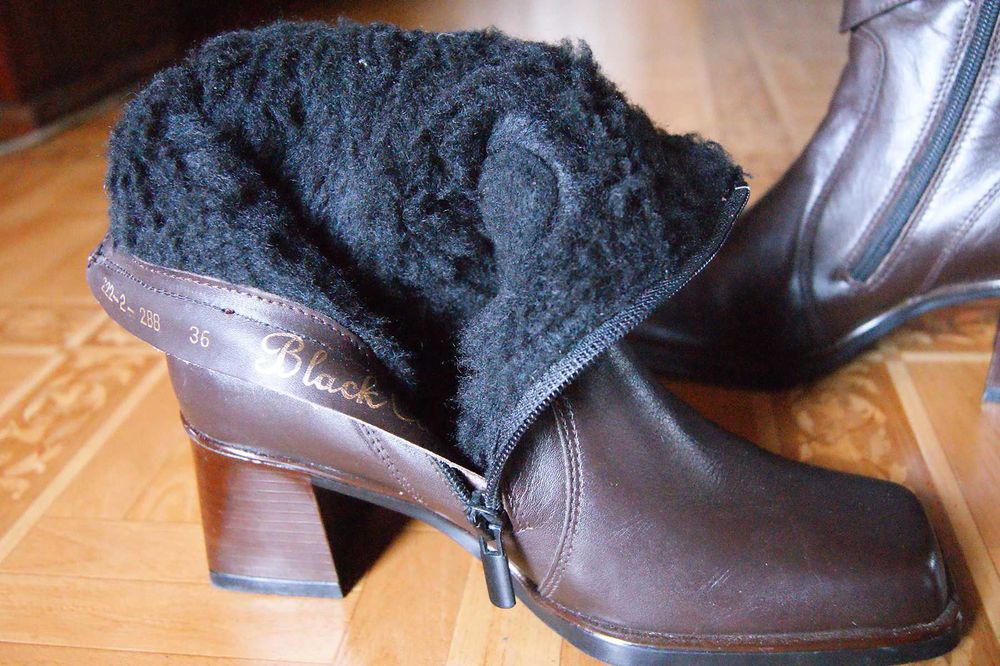 Buty, botki damskie Black Cat, zimowe