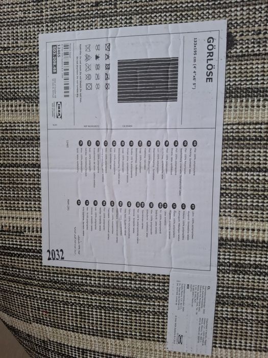 Tapete Preto e Branco Retangular Görlöse