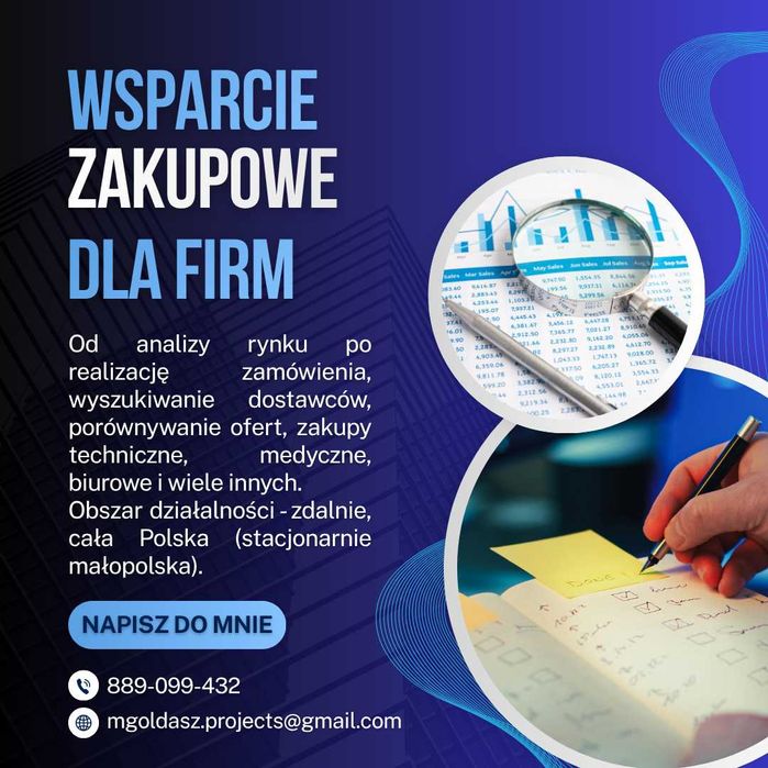 Wsparcie zakupowe dla firm | Dostawcy | Analiza ofert