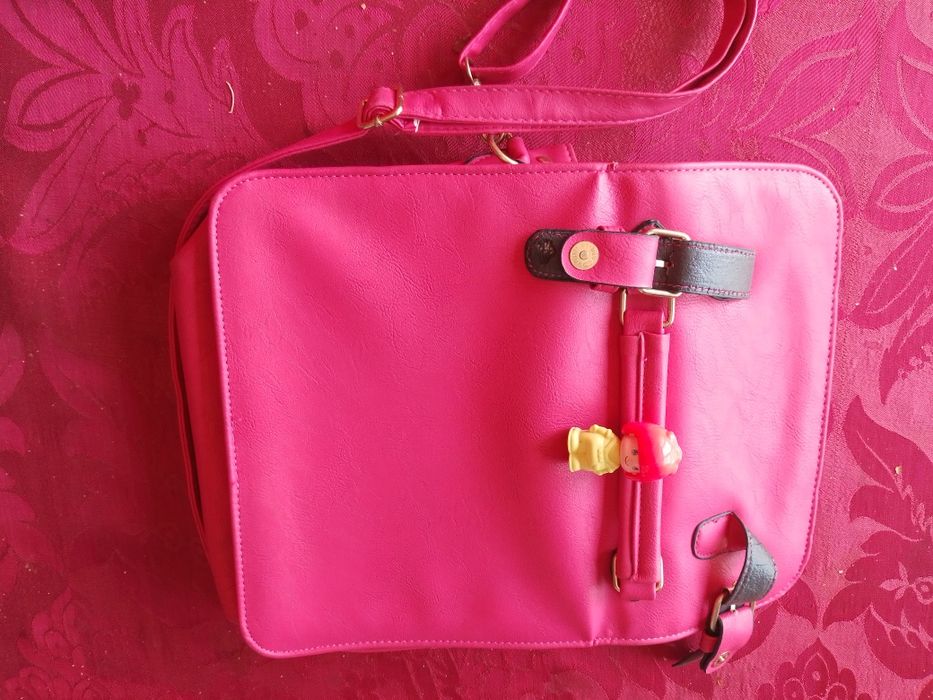 Mala cor de rosa da Vizinha Menina-8E - Boneco Menina Rosa-2E Desde 2E