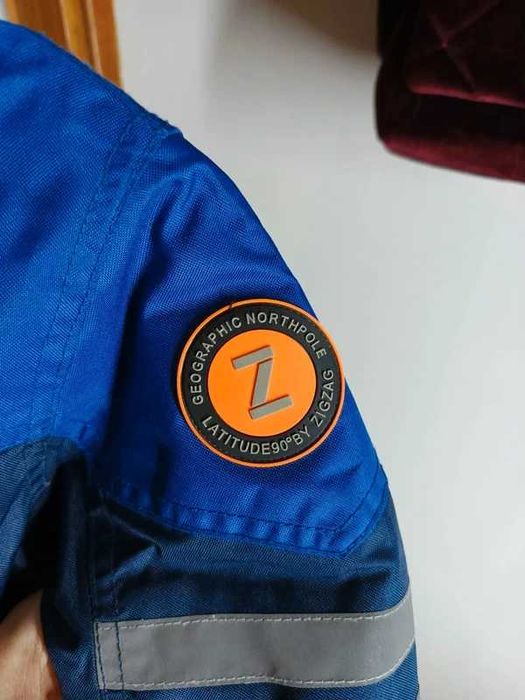 Kombinezon zimowy dziecięcy ZigZag w-pro 5000 – granatowo-niebieski
