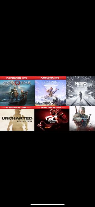 Аккаунт с играми fod of war horizon metro ведьмак ps4