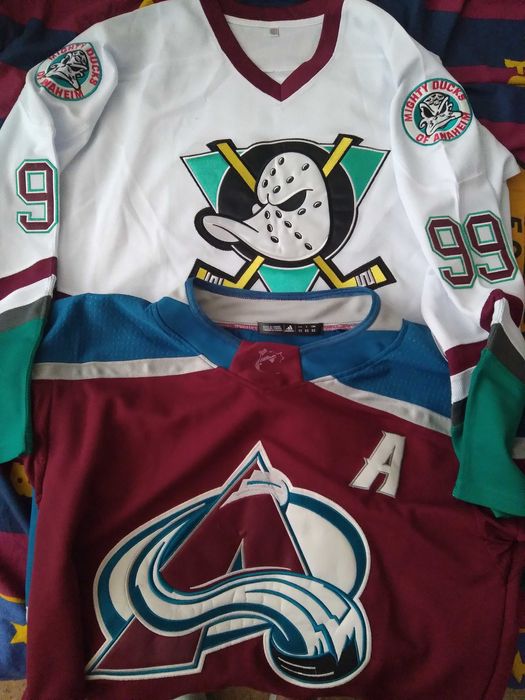 Мужские хоккейная кофты nhl colorado avalanche /Anaheim Mighty Ducks