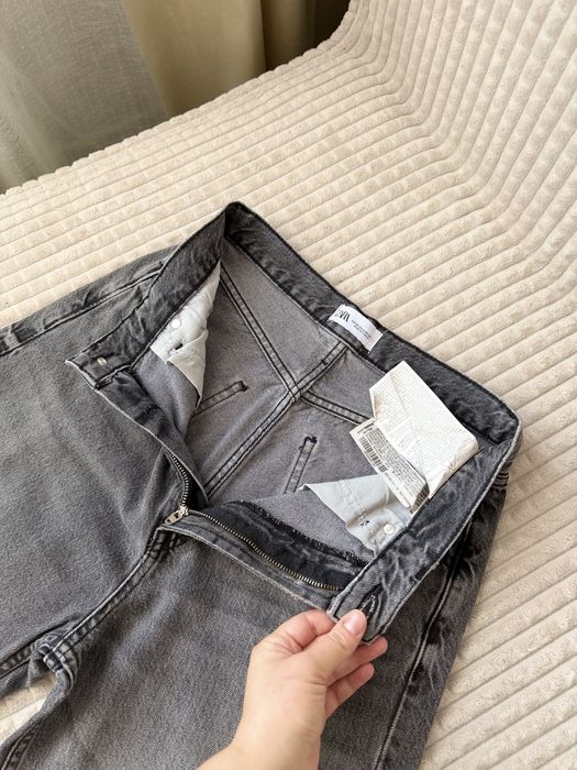 Джинси Wide Leg ZARA 36/S mex.26 сірі джинси зара