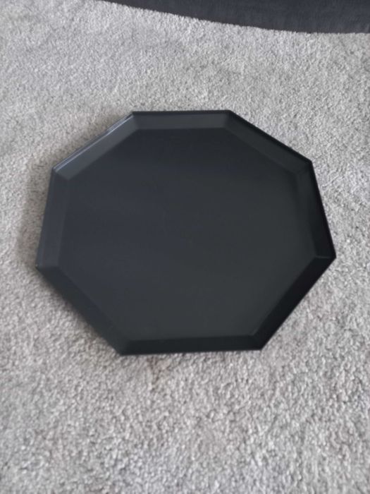 Taca ozdobna antracytowa