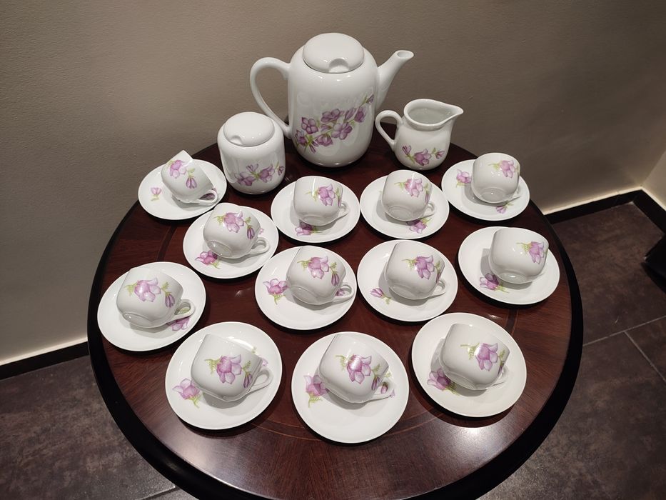 Serwis kawowy porcelana Karolina PRL