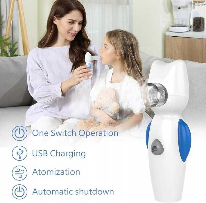 Feellife Przenośny Inhalator Nebulizator Poniżej 30 dB Niebieski A