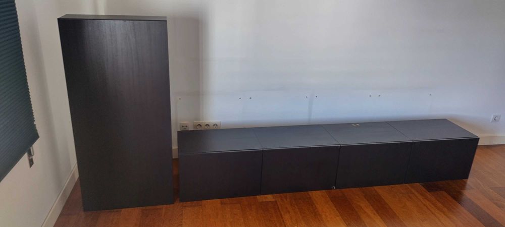 Conjunto BESTA Ikea (6 cubos e 1 móvel alto)