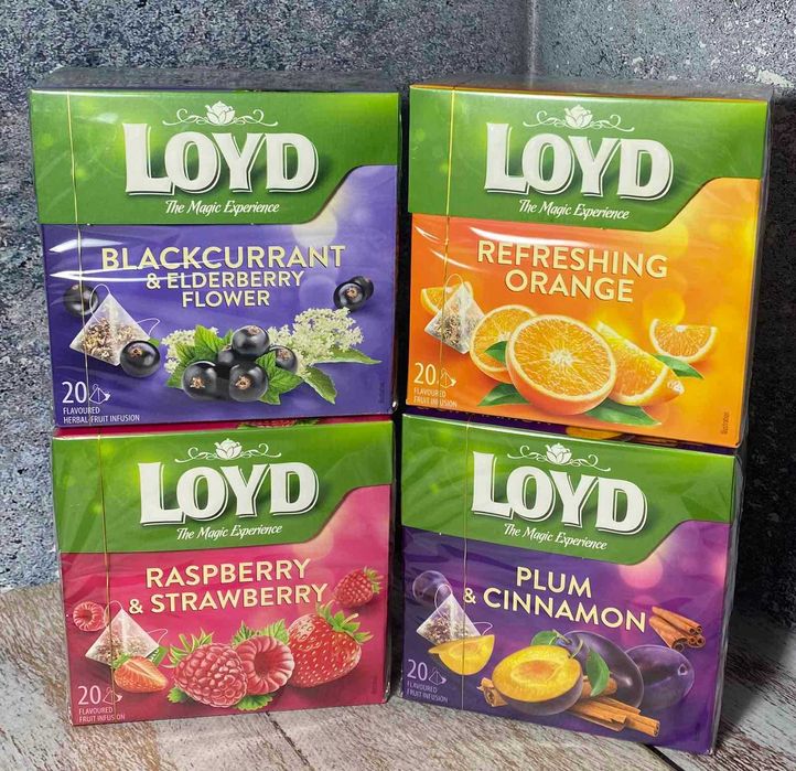 Чай Loyd фруктовий,20 пакет.різні смаки