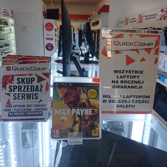 Gra PlayStation 3 PS3 Max Payne Gwarancja 1 Rok QUICK-COMP