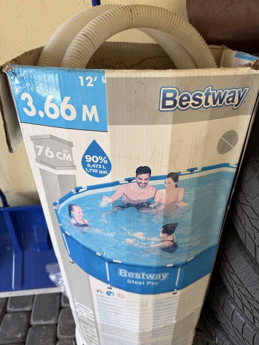 Basen Bestway stelaz, akcesoria 3.66m