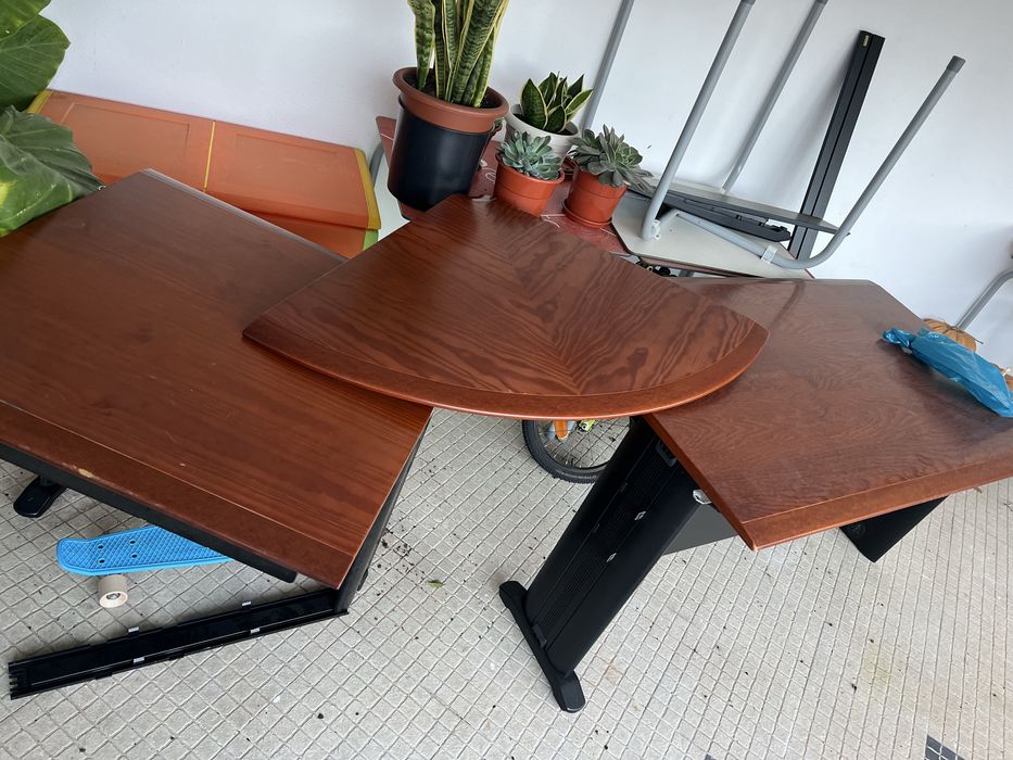 Secretaria Guialmi com Canto Curvo + Modulo de Gavetas