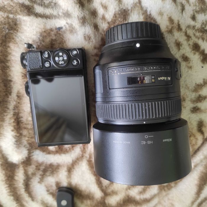 Nikon 1j5 nikkor 85mm 1.8g ftz adapter