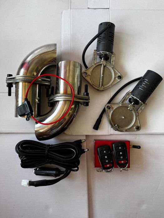 електрическая заслонка на выхлопную систему автомобиля 63мм