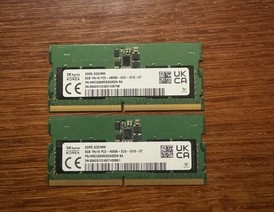 Оперативная память Hynix SODIMM 16 gb DDR5 4800