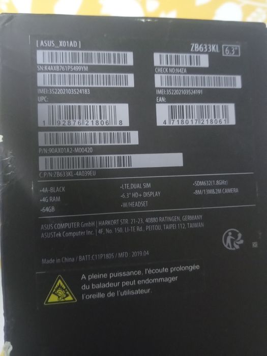 Zenfone Max 64GB desbloqueado