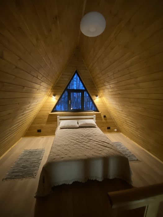 Відпочинок.Оренда будинку А-Фрейм біля озера Велимче Соловичі