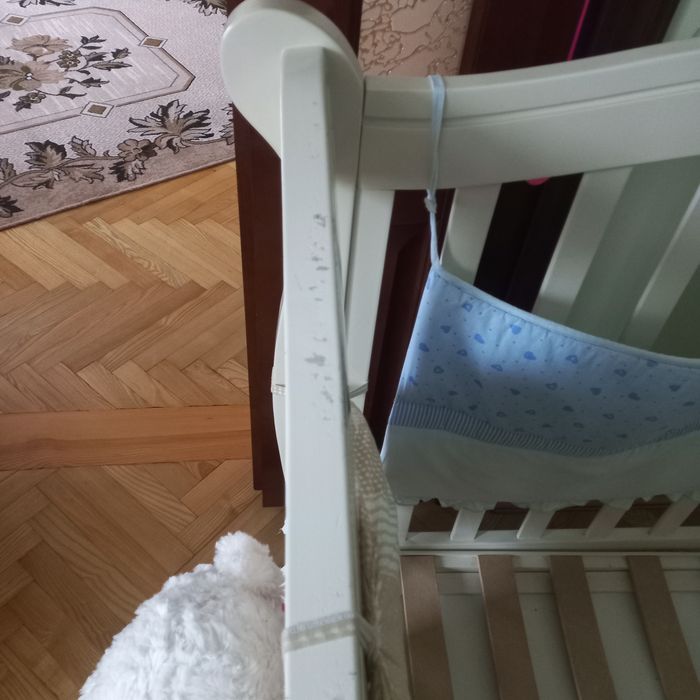 Дитяче ліжечко колір- слонова кість