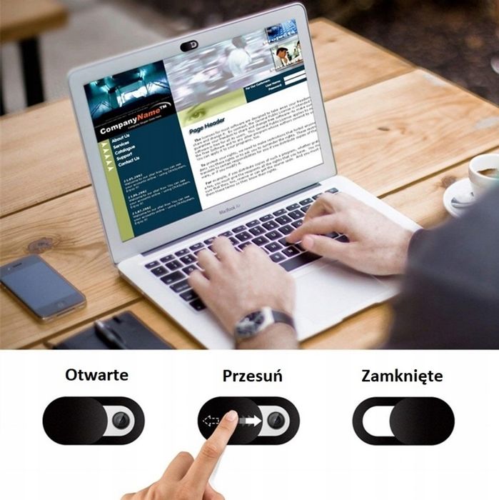 Zaślepka zasłonka kamerki smartfona tableta laptopa telewizora