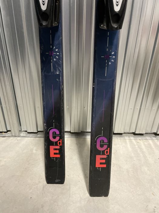 Niebieskie fioletowe narty 195cm K2 Composite C509