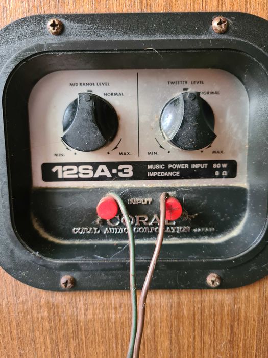 2 Colunas HI-FI CORAL 12SA-3 (1970)