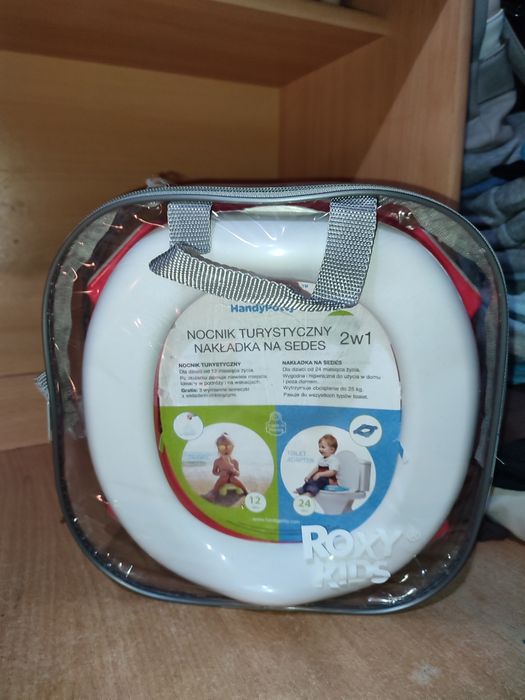 Nocnik turystyczny HANDYPOTTY 2W1 ,nakładka wielorazowa,woreczki.DoNeg