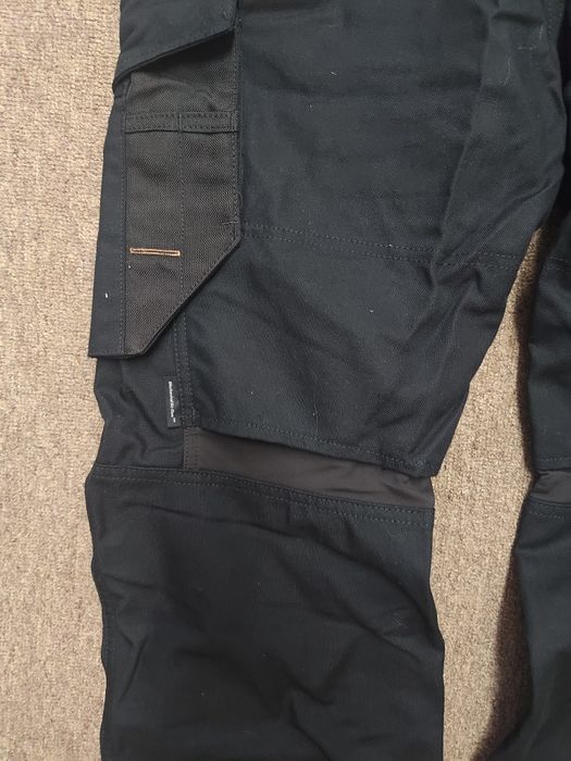 -85% TOTAL SALE Dwupak spodni 6314 Snickers RuffWork 100 spodnie robocze najmocniejsze pas 88cm BHP czarne wzrost ponizej 175cm