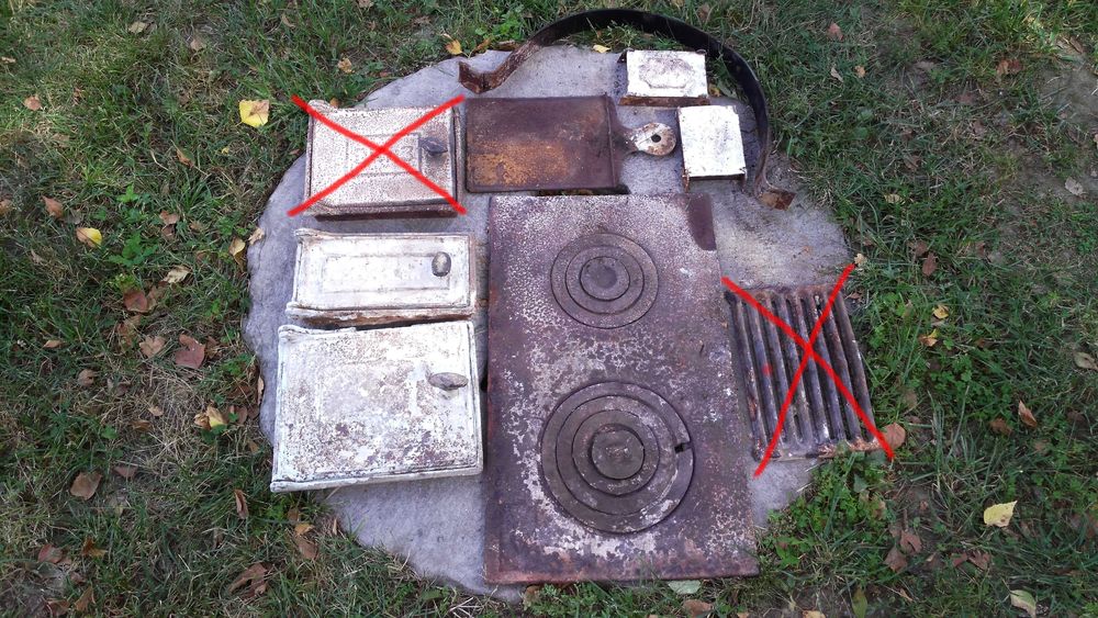 Пічні дверцята, ревізія, плита, засувка, арка