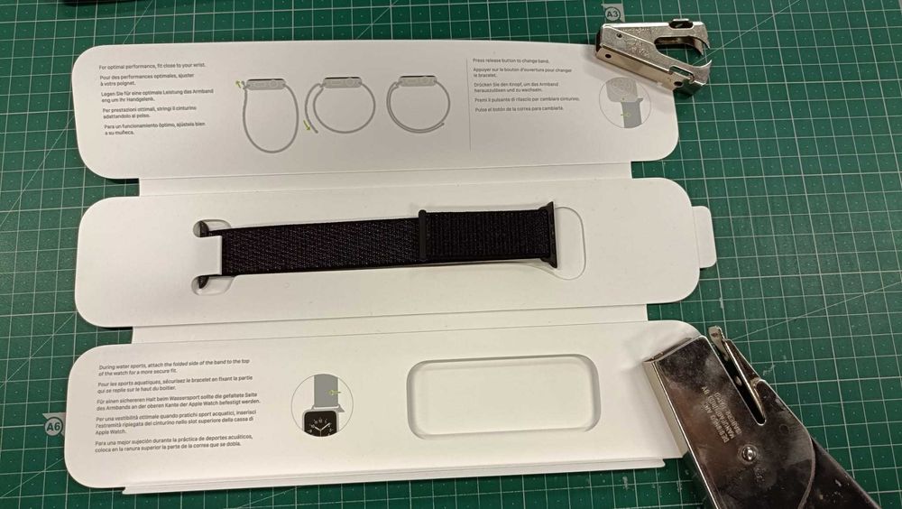 Bracelete Apple Watch Sport Loop Preta 38mm | Nova & Original