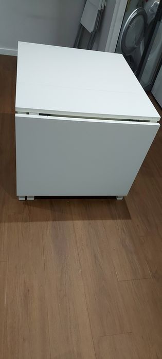 Mesa abas rebatíveis branco, 26/89/152x80 cm