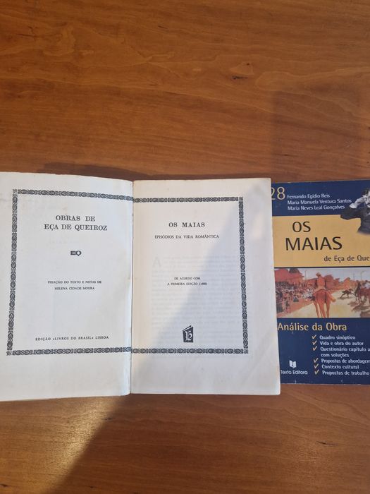 Romance "Os Maias", Eça de Queirós e livro de análise da obra