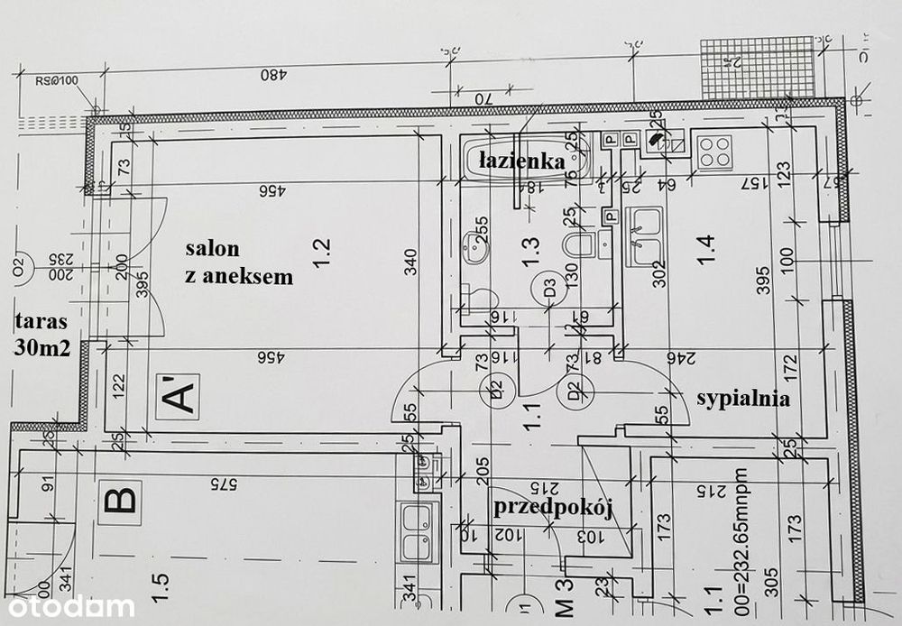 Ustawne słoneczne 2 pokoje taras 30m2 piwnica Kraków Południe
