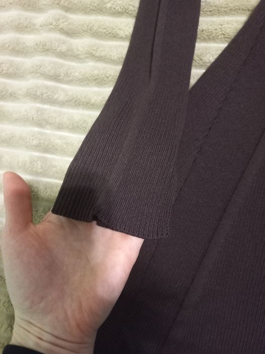 Плаття в рубчик, колір шоколад, Zara , HM