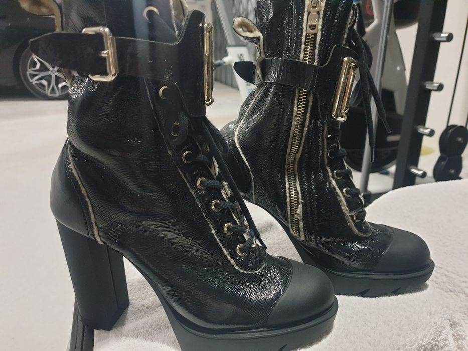 Love Moschino leather boots, worn only once