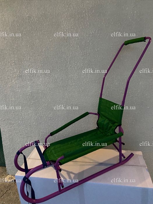 Санки трансформер із підстилкою та батьківською ручкою Франківськ