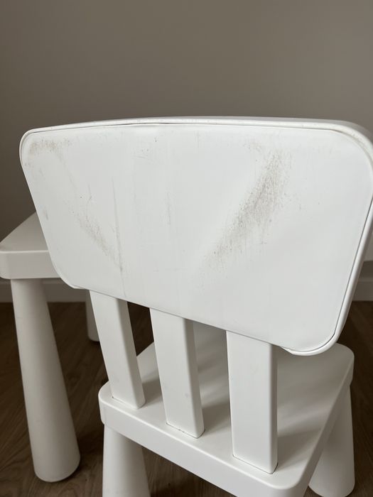 Ikea Mammut  stolik i krzesło dziecięce