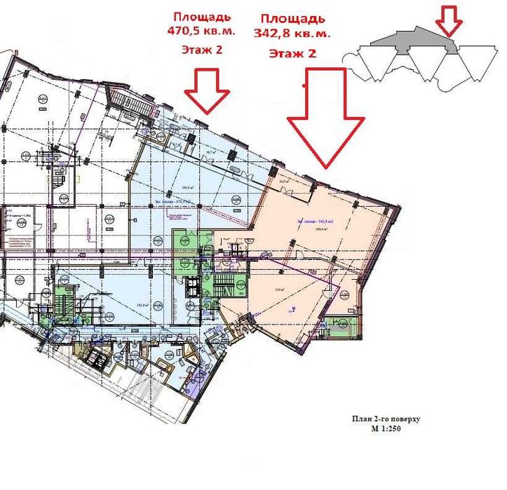 Оренда комерційного приміщення 812 м | ЖК Manhattan City | Без ремонту