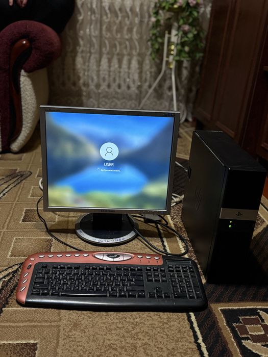 ПК HP + монітор Samsung, повністю робочий, з проводами повний комплект