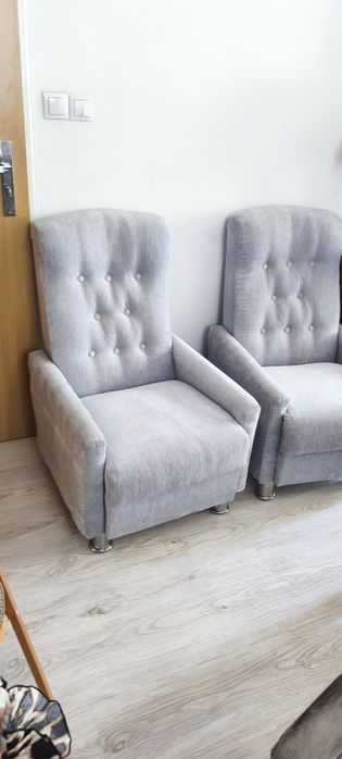 Wersalka rozkładana, dwa fotele, sofa, kanapa