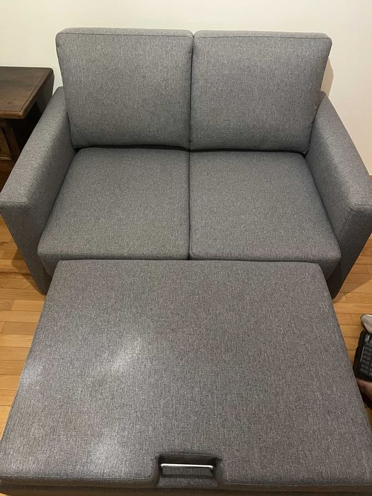 sofá cama de 2 lugares em excelente estado