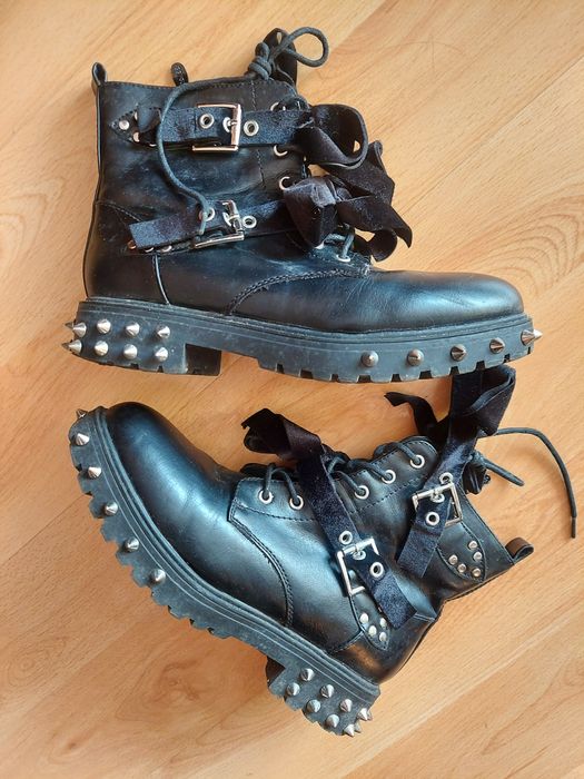 DeeZee | buty | glany | kolce | welurowe wstawki | unikat
