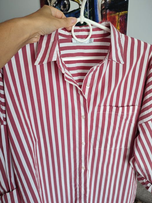 Bluzka koszulowa w paski 36