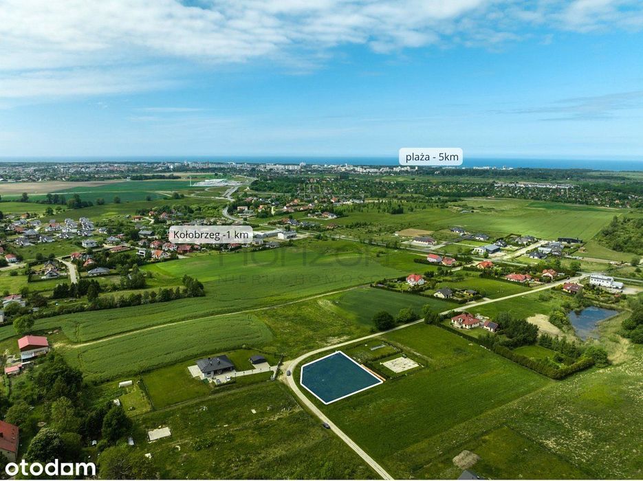Działka budowlana 1593 m² - Niekanin k. Kołobrzegu - Widok 3