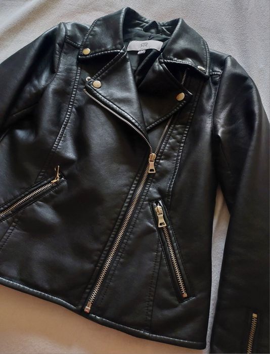 Casaco Estilo Motard Pele, 12A