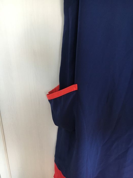 Sukienka granatowo-czerwona  42